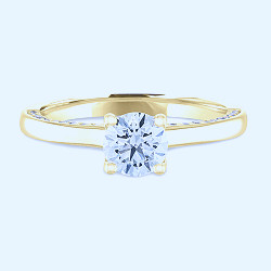 Helzberg Diamond Masterpiece® 3/4 ct. tw. Diamond Ring in 14K Yellow Gold | Helzberg  Diamonds